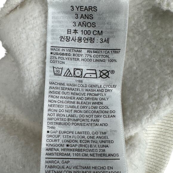 baby‎ GAP Disney Ivory Mickey Minnie Front Pockets Zip Up Hoodie 3 Years Baby - Picture 4 of 6